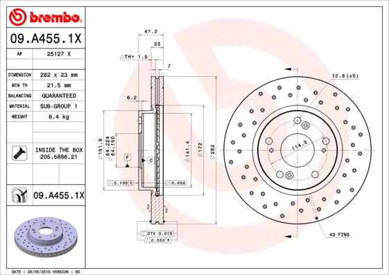 BREMBO Bremsscheibe BREMBO Bremsscheibe