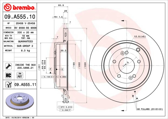 BREMBO Bremsscheibe