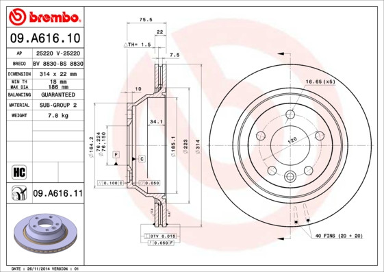BREMBO Bremsscheibe