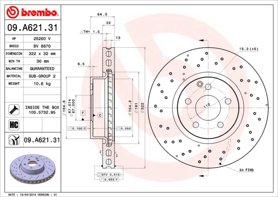 BREMBO Bremsscheibe