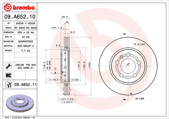 BREMBO Bremsscheibe