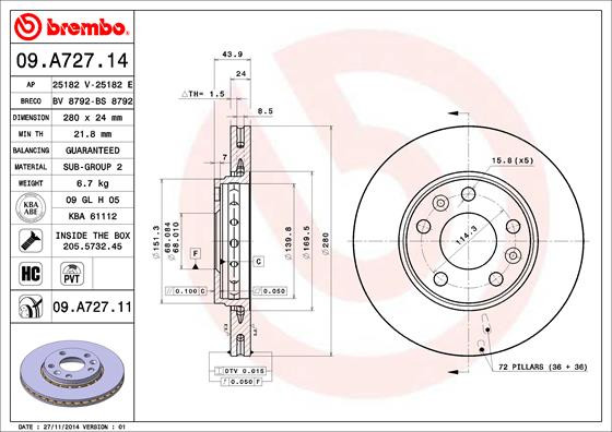 BREMBO Bremsscheibe