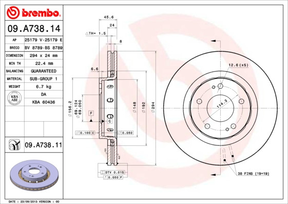 BREMBO Bremsscheibe BREMBO Bremsscheibe