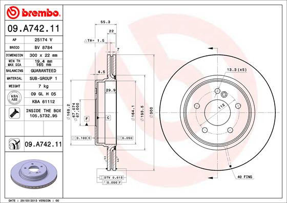 BREMBO Bremsscheibe