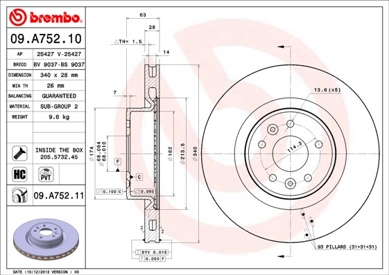 BREMBO Bremsscheibe