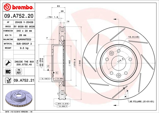 BREMBO Bremsscheibe