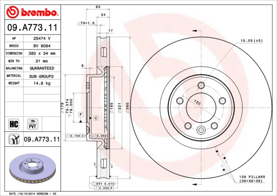 BREMBO Bremsscheibe