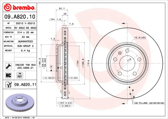 BREMBO Bremsscheibe