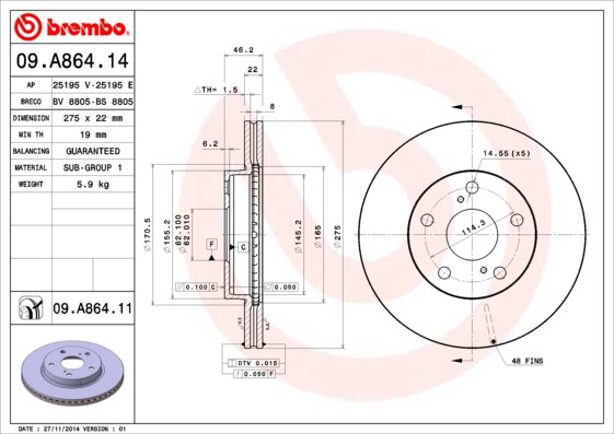 BREMBO Bremsscheibe