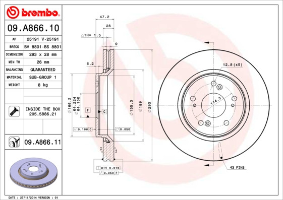 BREMBO Bremsscheibe