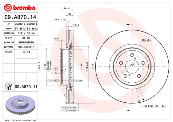 BREMBO Bremsscheibe