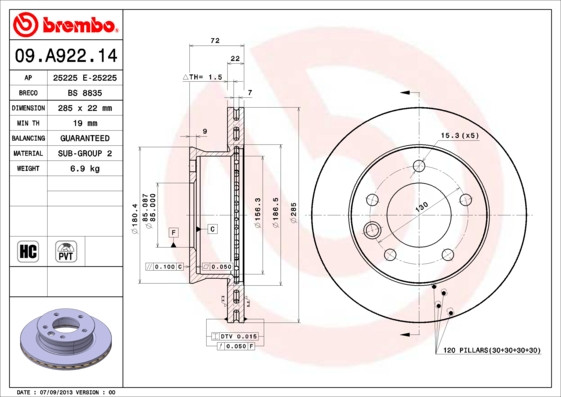 BREMBO Bremsscheibe