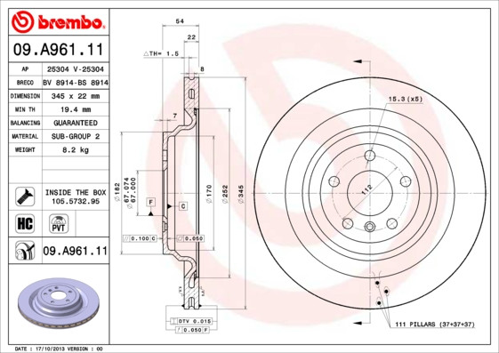 BREMBO Bremsscheibe