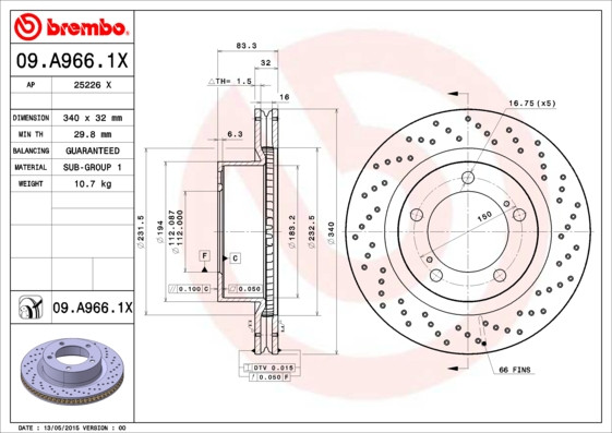 BREMBO Bremsscheibe