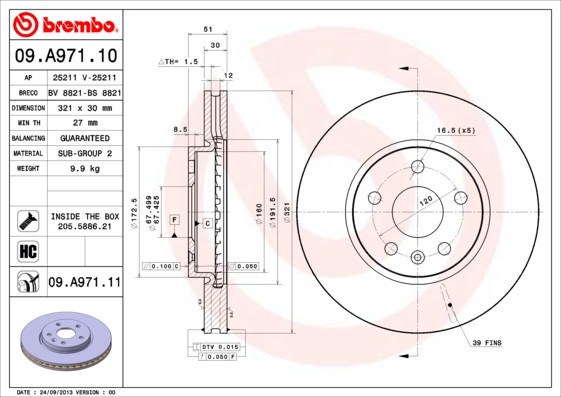 BREMBO Bremsscheibe BREMBO Bremsscheibe