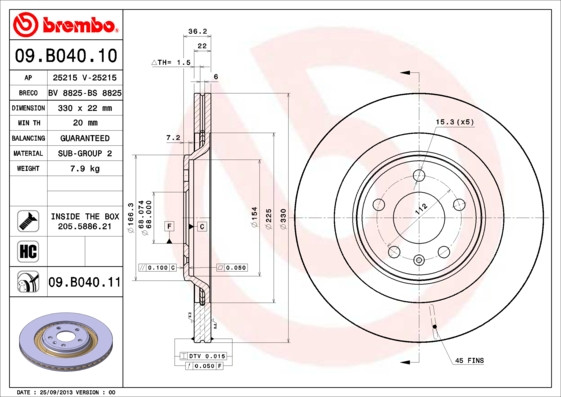 BREMBO Bremsscheibe