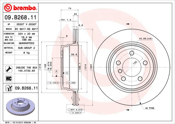 BREMBO Bremsscheibe