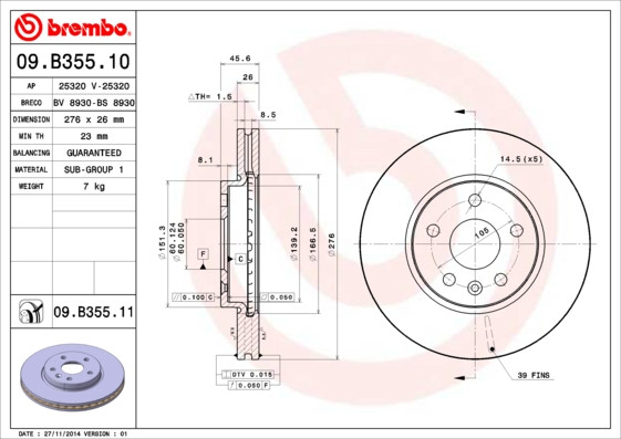BREMBO Bremsscheibe