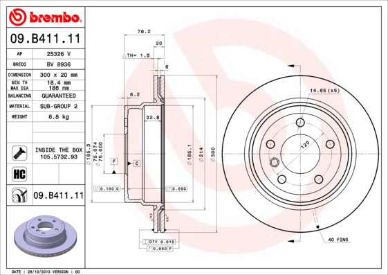 BREMBO Bremsscheibe