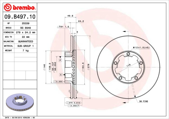 BREMBO Bremsscheibe