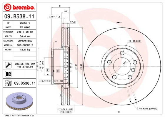 BREMBO Bremsscheibe