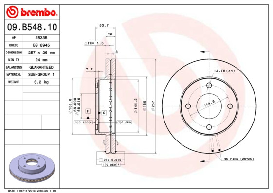 BREMBO Bremsscheibe