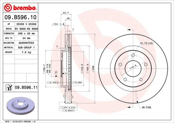 BREMBO Bremsscheibe