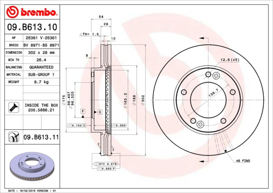 BREMBO Bremsscheibe