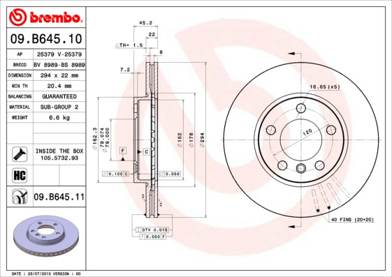 BREMBO Bremsscheibe
