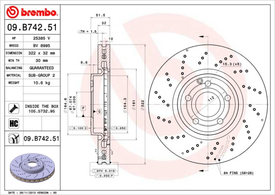 BREMBO Bremsscheibe