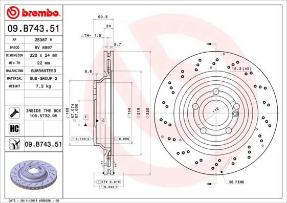 BREMBO Bremsscheibe