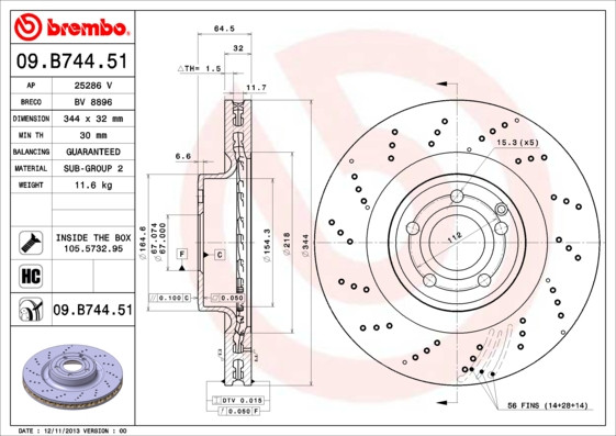 BREMBO Bremsscheibe