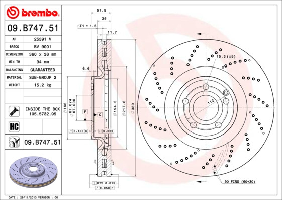 BREMBO Bremsscheibe