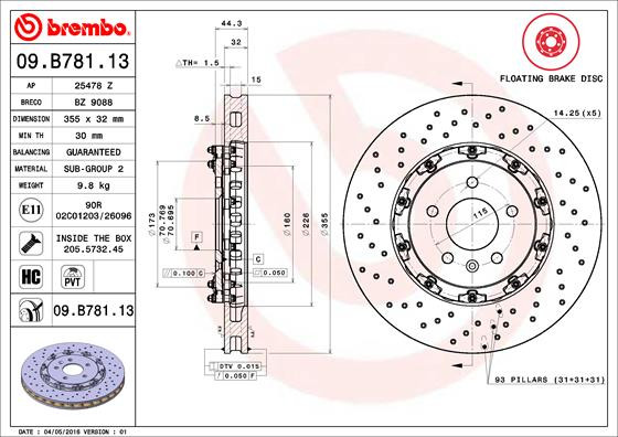 BREMBO Bremsscheibe