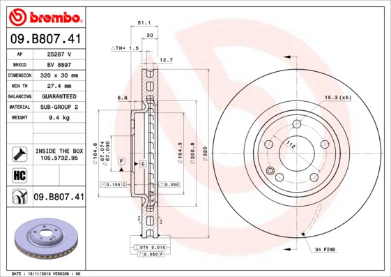 BREMBO Bremsscheibe