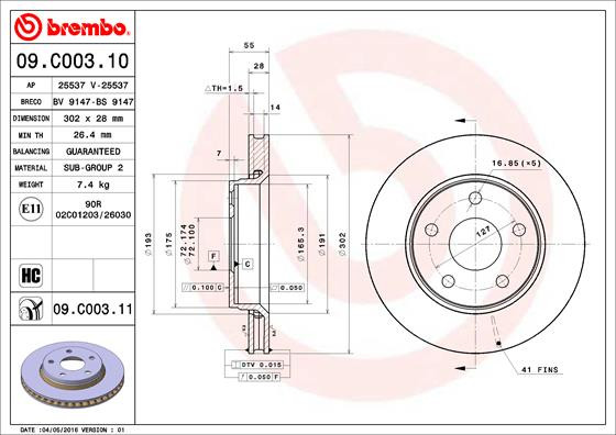 BREMBO Bremsscheibe