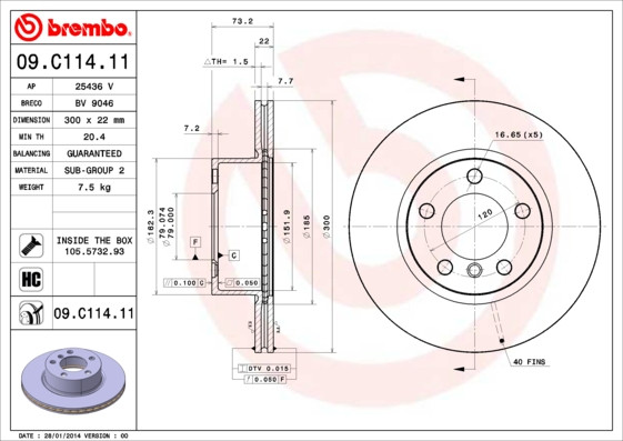 BREMBO Bremsscheibe
