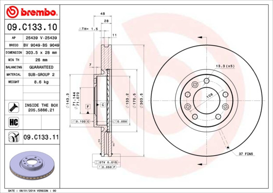 BREMBO Bremsscheibe