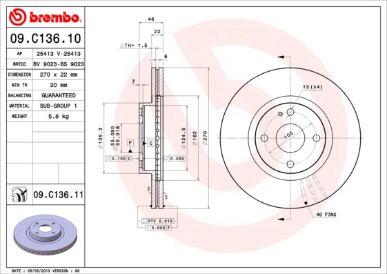 BREMBO Bremsscheibe
