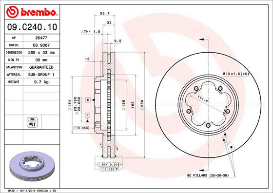 BREMBO Bremsscheibe