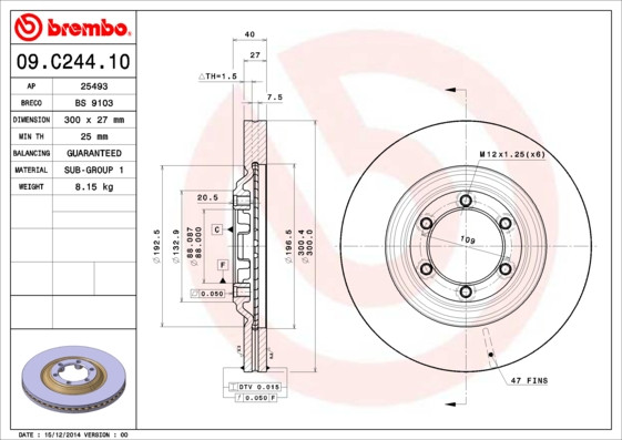 BREMBO Bremsscheibe