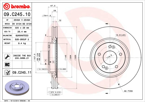 BREMBO Bremsscheibe