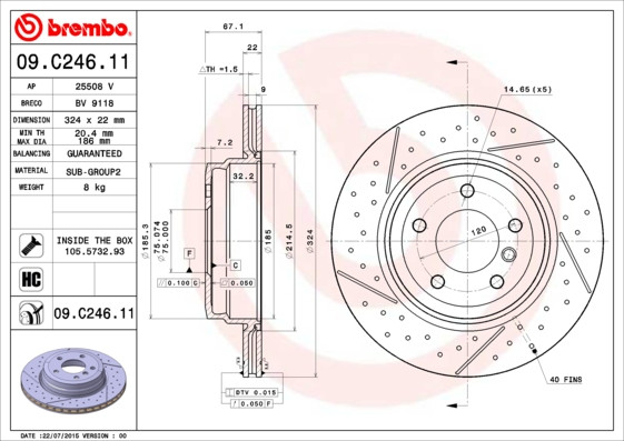 BREMBO Bremsscheibe
