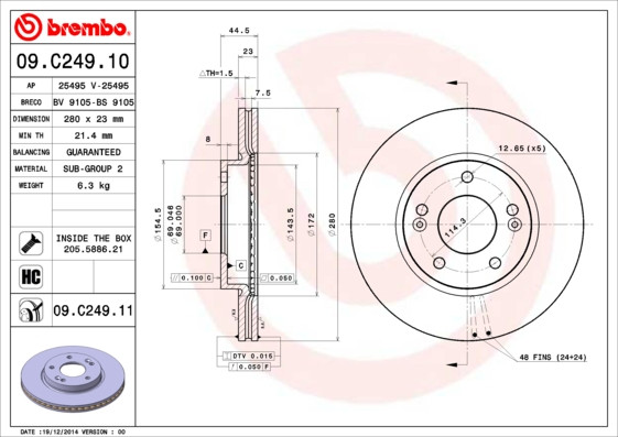 BREMBO Bremsscheibe