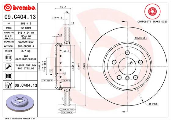 BREMBO Bremsscheibe