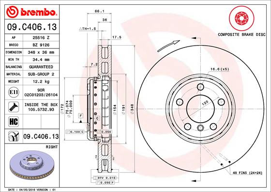 BREMBO Bremsscheibe