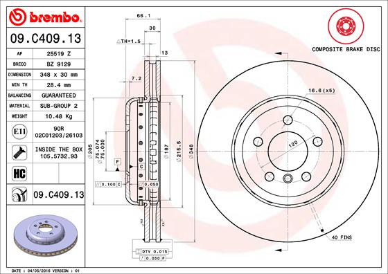 BREMBO Bremsscheibe