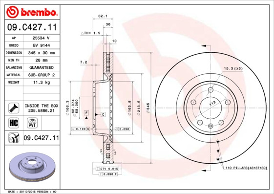 BREMBO Bremsscheibe
