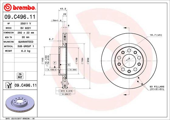 BREMBO Bremsscheibe