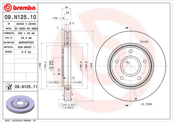 BREMBO Bremsscheibe BREMBO Bremsscheibe